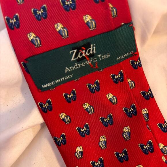 Red and blue silk - Picture 3 of 3